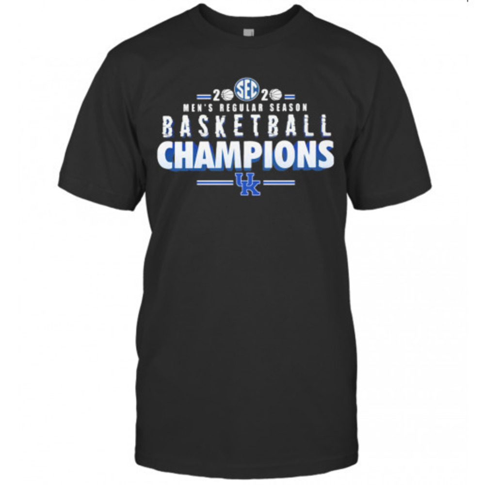 Kentucky Wildcats Sec Mens Regular Season Basketball Champions Tshirt